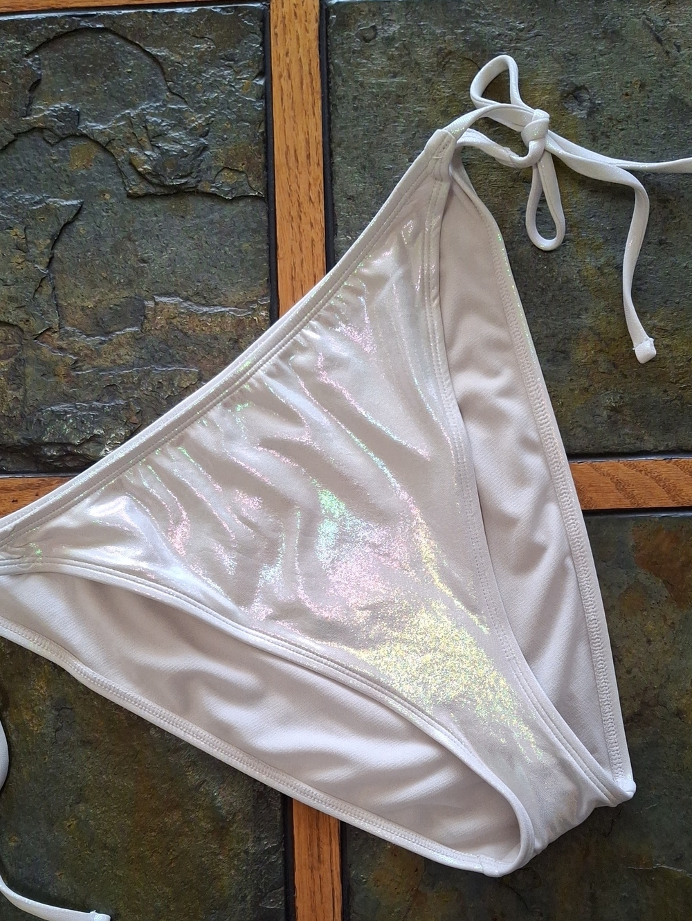 Iridescent Bikini Bottoms with Shimmer